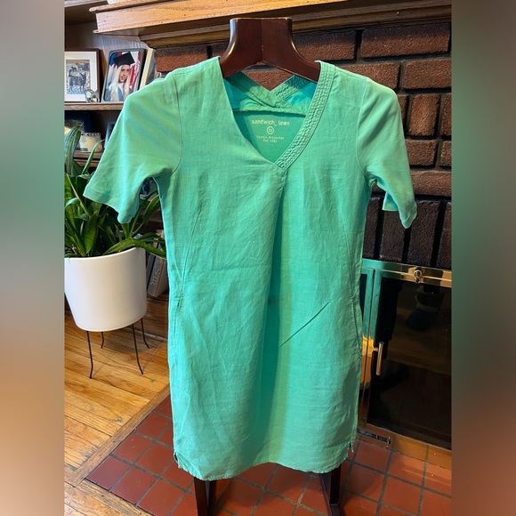 Sandwich linen dress size 32 (M) in perfect condition - Picture 2 of 9